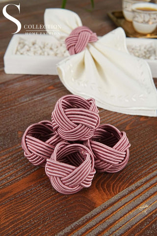 Exclusive Handmade Napkin Rings - Light Pink Colour