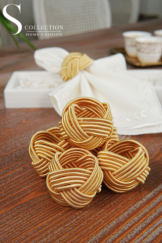 Exclusive Handmade Napkin Rings - Honey Colour
