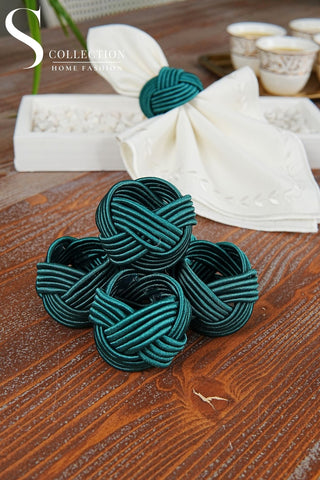 Exclusive Handmade Napkin Rings - Teal Green Colour
