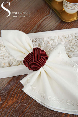 Exclusive Handmade Napkin Rings - Cherry Colour