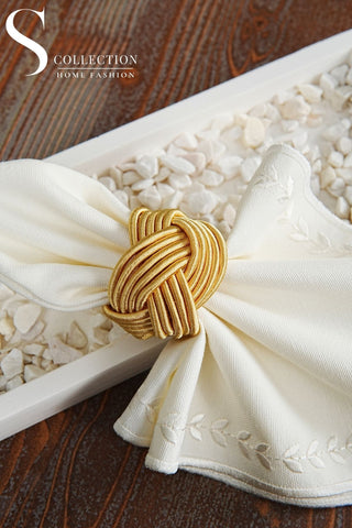 Exclusive Handmade Napkin Rings - Honey Colour