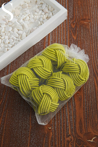 Exclusive Handmade Napkin Rings - Pistachio Green Colour