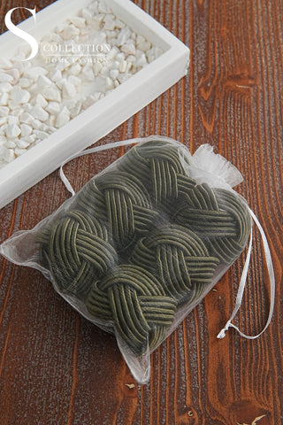 Exclusive Handmade Napkin Rings - Olive Green Colour