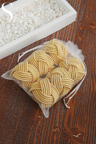 Exclusive Handmade Napkin Rings - Honey Colour