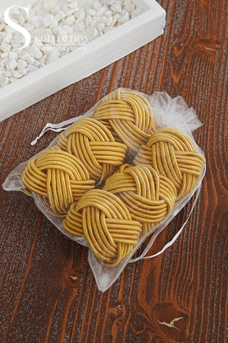 Exclusive Handmade Napkin Rings - Gold Colour