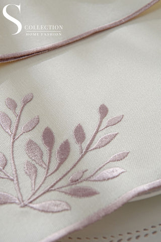 Chantal Rose Design Placemat Set - Waterproof Fabric - 6 Persons - 24 Pcs. Full Set